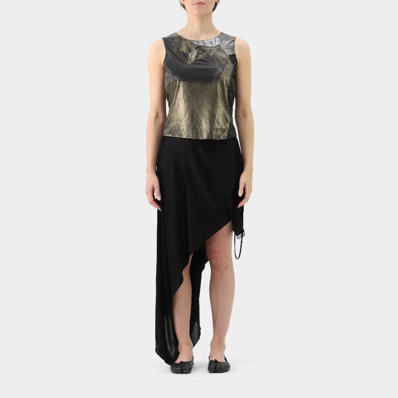 Maison Margiela Metallic Patchwork Tank seamless tank top