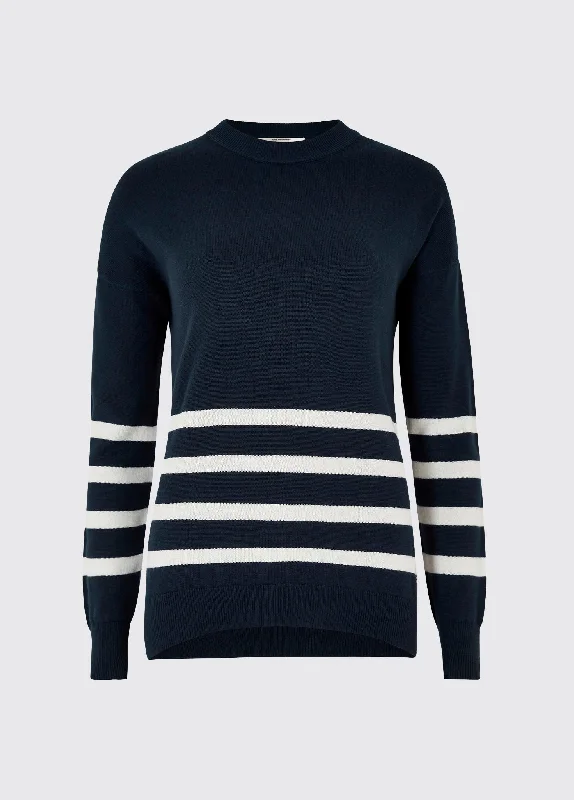 Peterswell sweater - Navy High Neck Crew Neck V-Neck