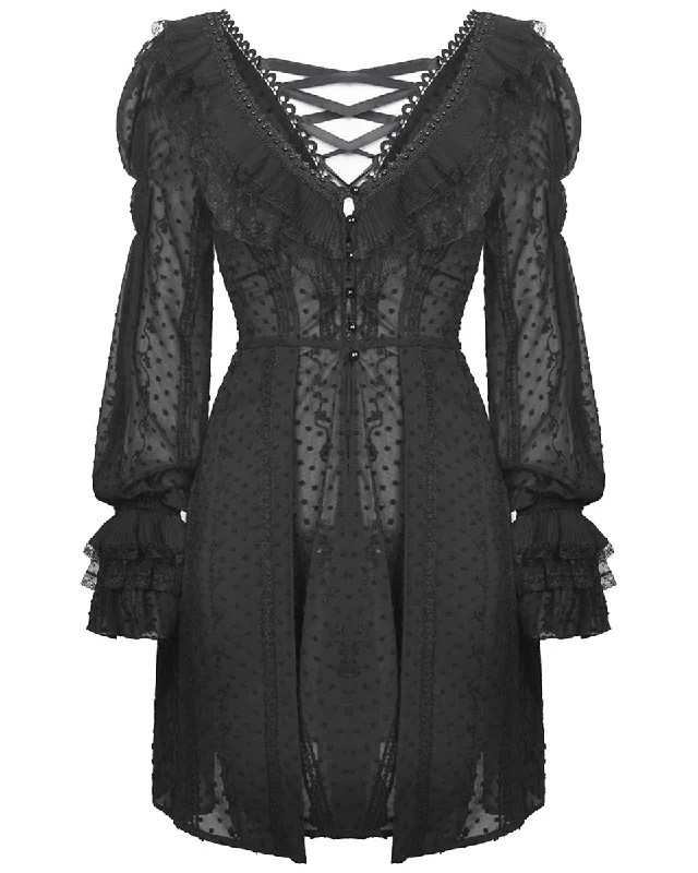 Dark In Love Xaverie Gothic Lolita Doll Dress Jacket Welt Pockets Slit Pockets Flap Pockets