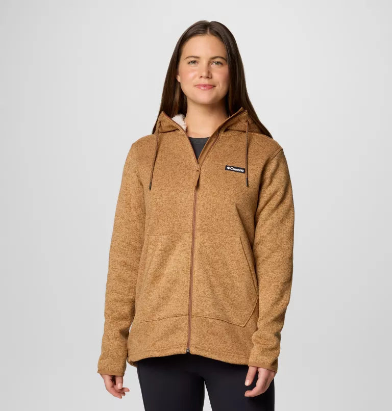 Columbia Women's Sweater Weather II Sherpa Fleece Jacket Hooded Caped Shawl Collar