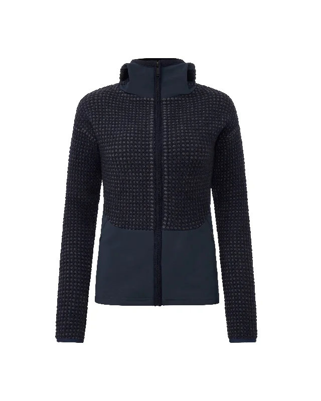 Technical Knit Jacket Female - Navy Chenille Jacket Brocade Jacket Lace Jacket