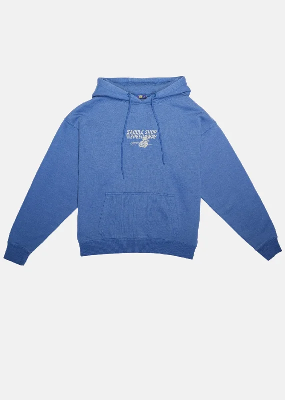 Saddle Shop Speedway Graphic Pullover Hoodie Over Sleeve Pullover