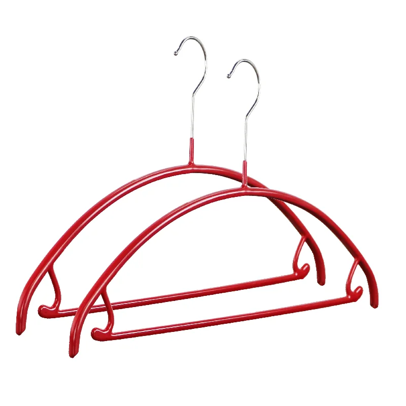 Euro Shirt, Sweater Hanger with Skirt Hooks, 42U, Red Cotton Fabric Linen Fabric Terry Fabric
