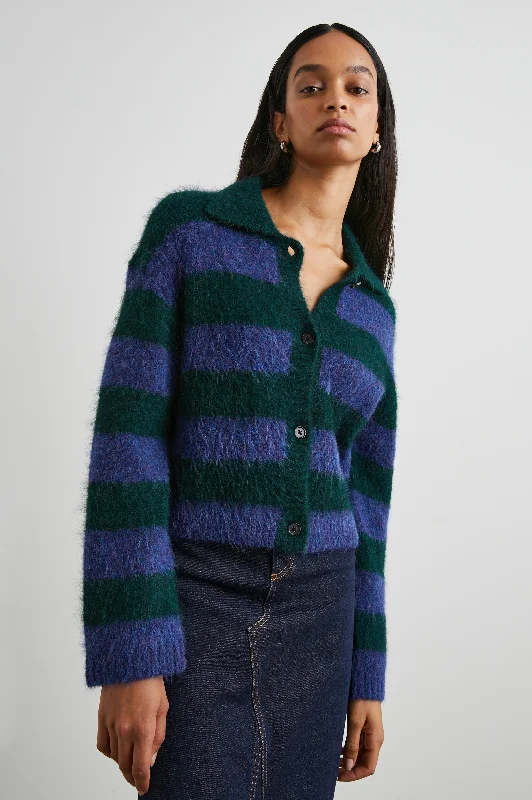 AMBER SWEATER - OXFORD STRIPE Bright Pastel Dark