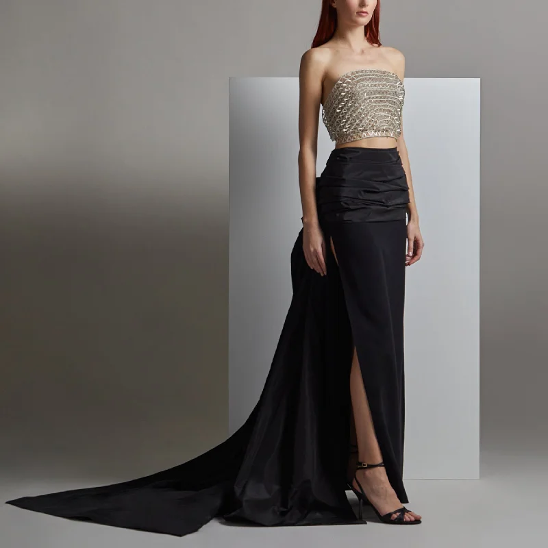 Kenshin Top with Kenji Skirt slim fit skirt