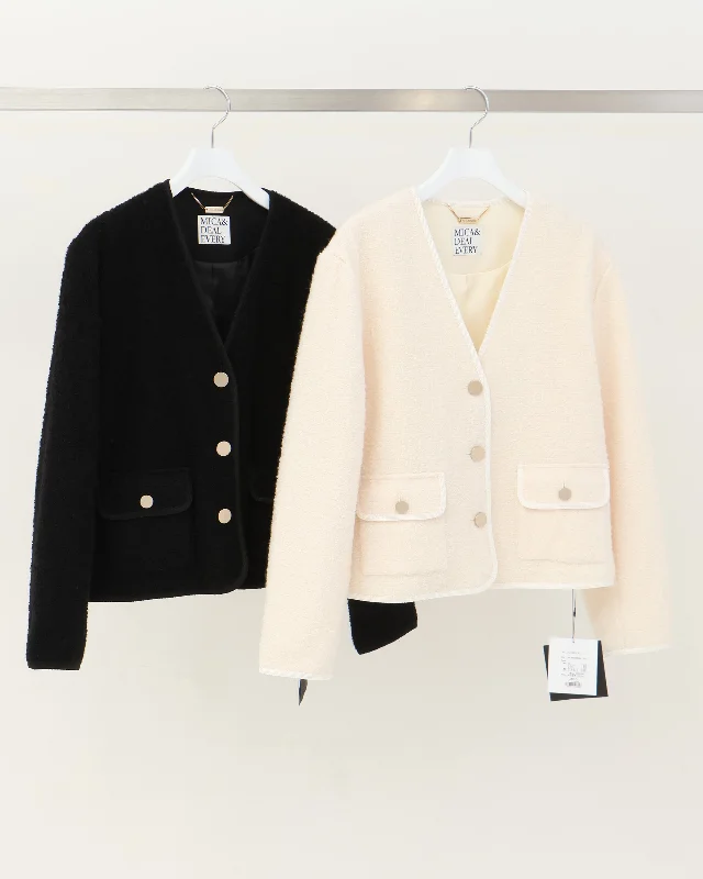 blace fancy jacket Toggled Jacket Drawstring Jacket Belted Jacket