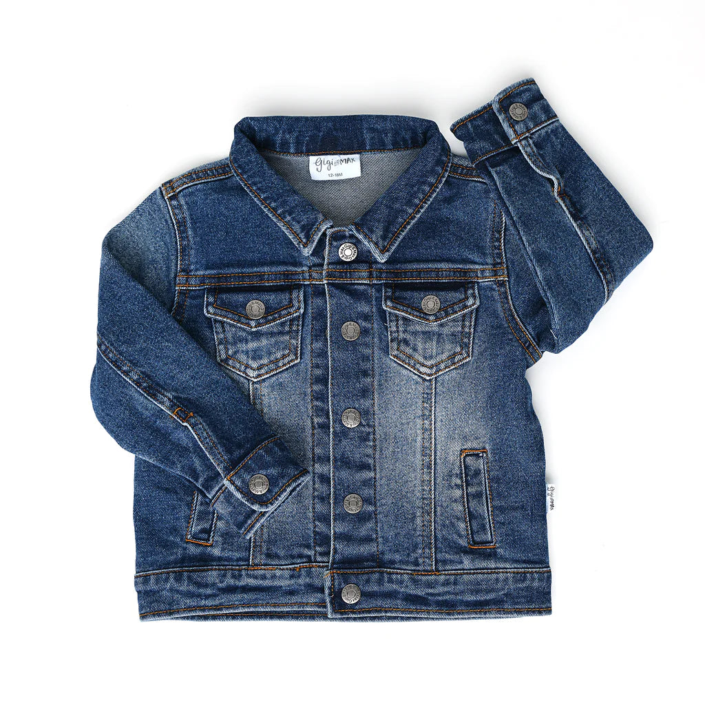 Jean Jacket Boat Neck Shawl Collar Notched Collar