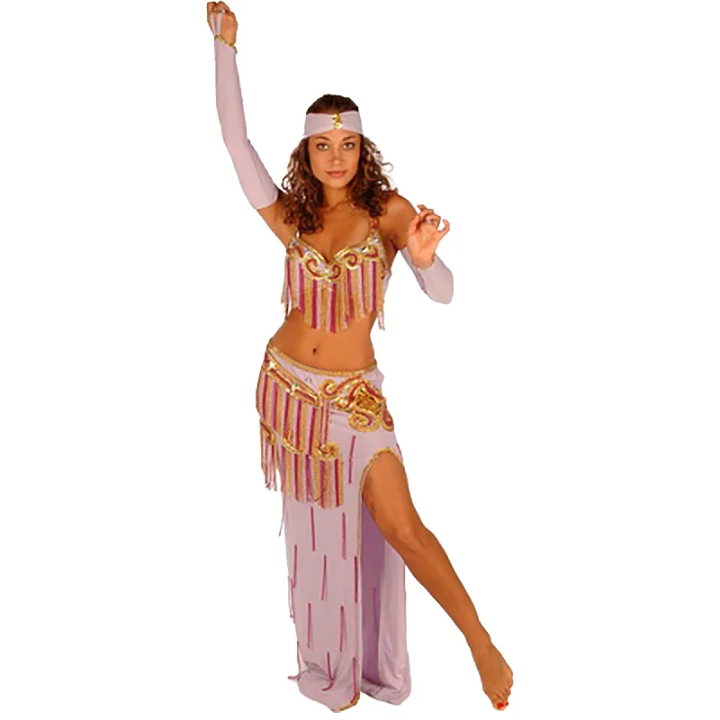 Belly Dance Professional Top, Skirt, Gloves & Headband Costume Set cashmere skirt soft