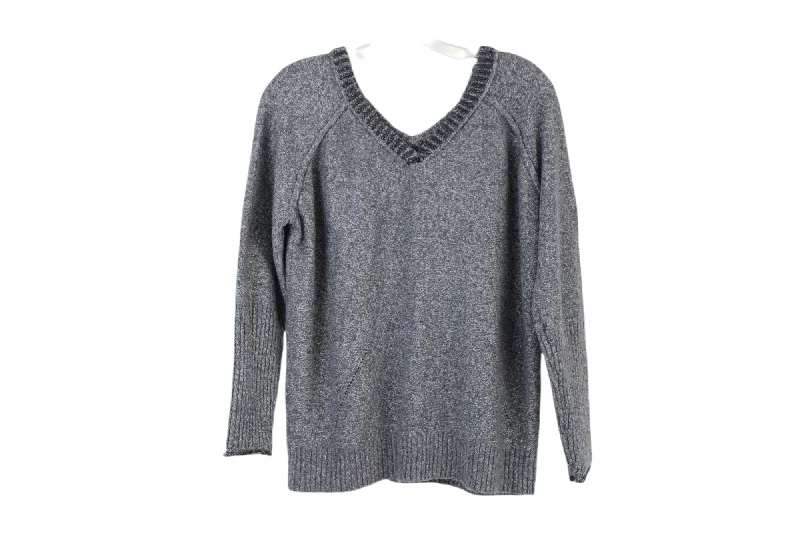 Democracy Soft Thick Knit Gray Sweater | M Nylon Fabric Polyester Fabric Spandex Fabric