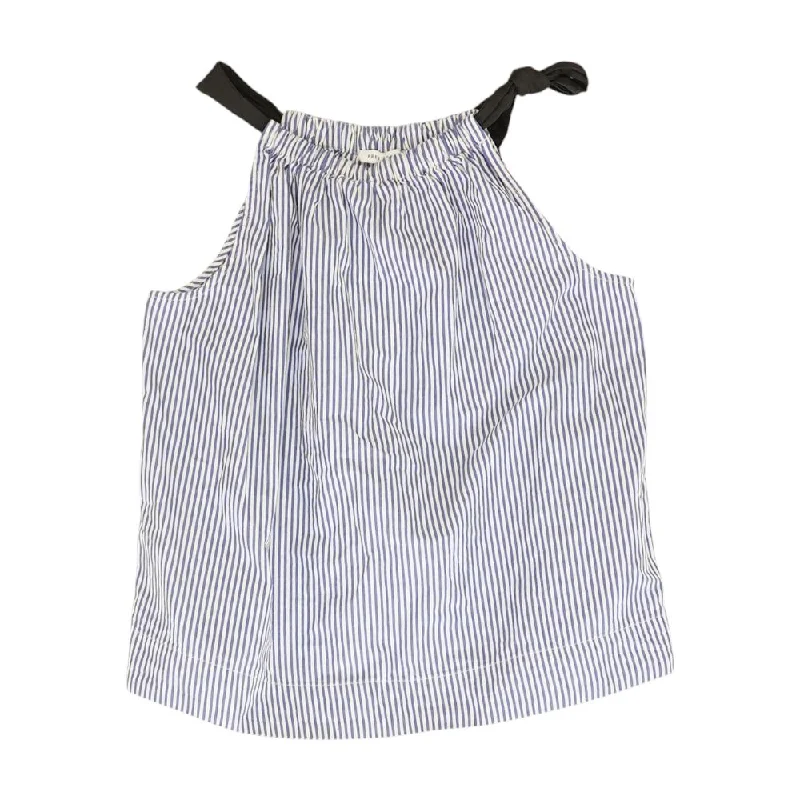 Blue Striped Active Tank teal tank top