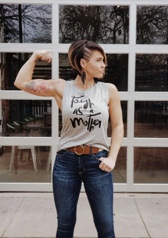 Tough as a Mother | Women’s Muscle Tank | Ruby’s Rubbish® fitted tank top