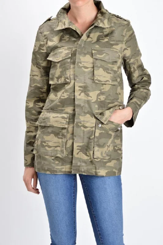 Women's Hooded Cargo Jacket Trench Coat Raincoat Waterproof Jacket
