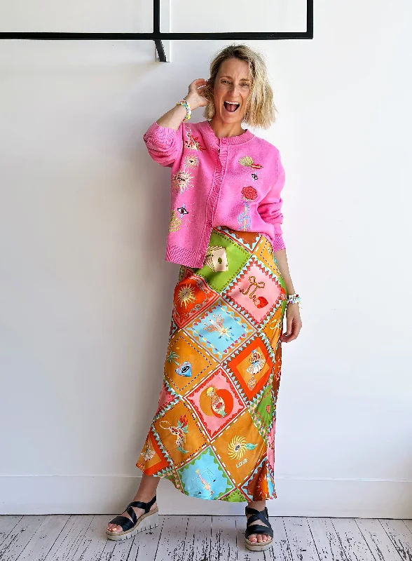Soller Dorris Skirt silk skirt lustrous