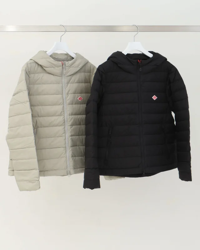 MIDDLE DOWN HOODED JACKET Notch Collar Jacket Peter Pan Collar Jacket Cowl Neck Jacket