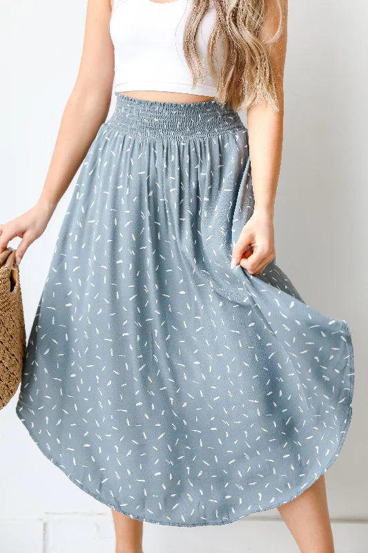Sweetest Sight Midi Skirt flowy skirt hem