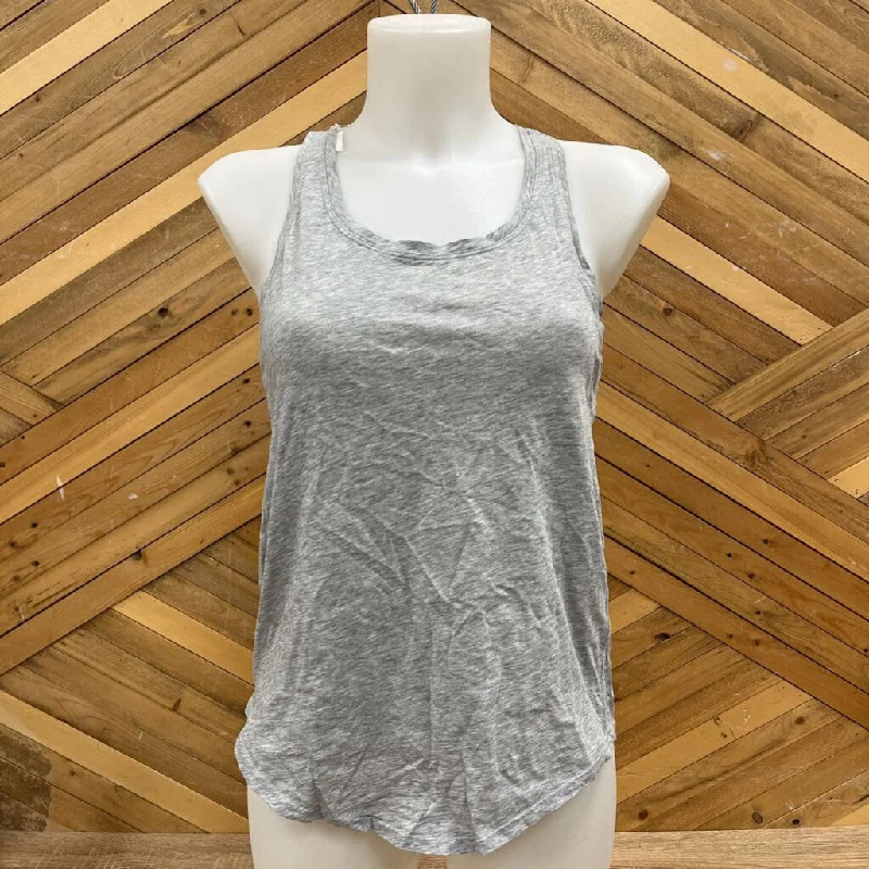 Lululemon - Women's Racerback Tank Top : Light Grey-women-SM cute tank top