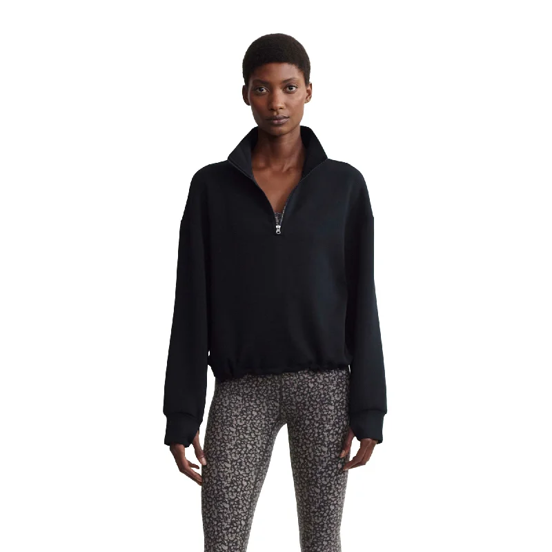 Varley Sian Crop Half-Zip Womens Midlayer Pullover Turtleneck Warm Pullover