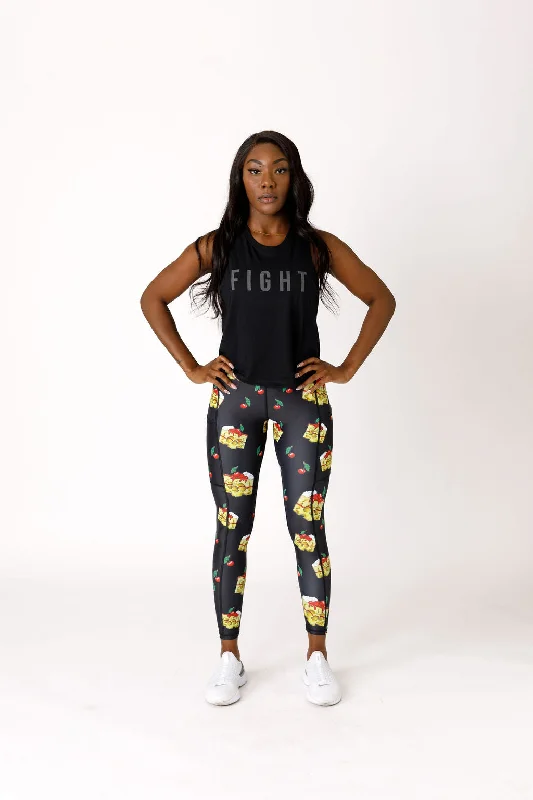 Women's Fight Tank - Black yoga tank top