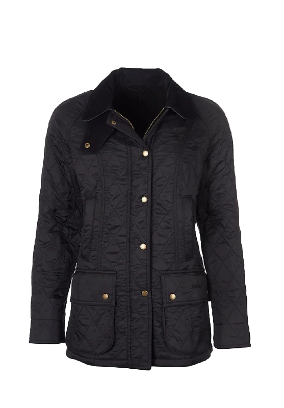 Ws Beadnell Polarquilt Jacket Black Tiered Jacket Buttoned Jacket Zippered Jacket