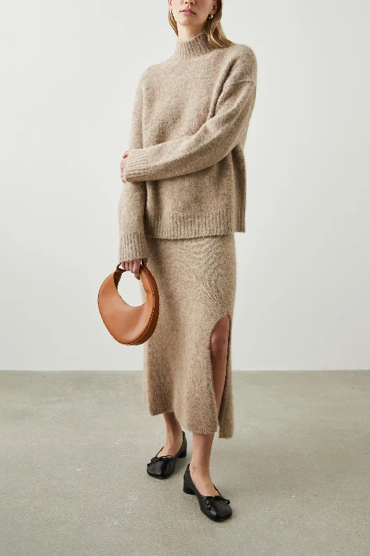 KACIA SWEATER - OATMEAL Oversized Loose Flowy