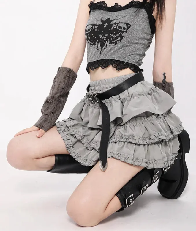'Evolution' Dark Bees Cami Top Tu Tu Skirt Set leather skirt refined