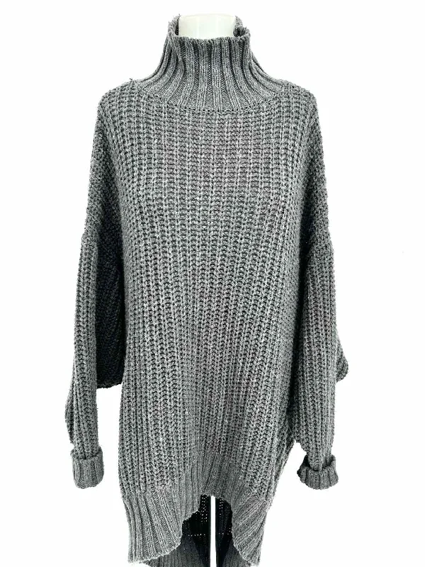 AMUR Women's Gray Open Back Sweater Size XS Dress Herringbone Houndstooth Plaid