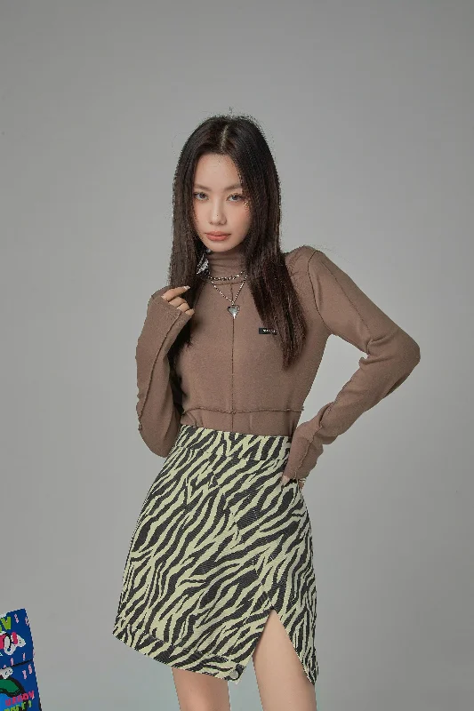 What I Allow You To Know Zebra Skirt wool skirt sturdy
