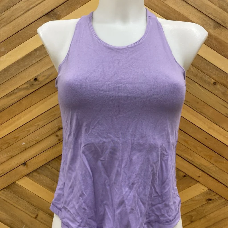Lululemon - Tank Top cross back : Purple-women-SM gym tank top