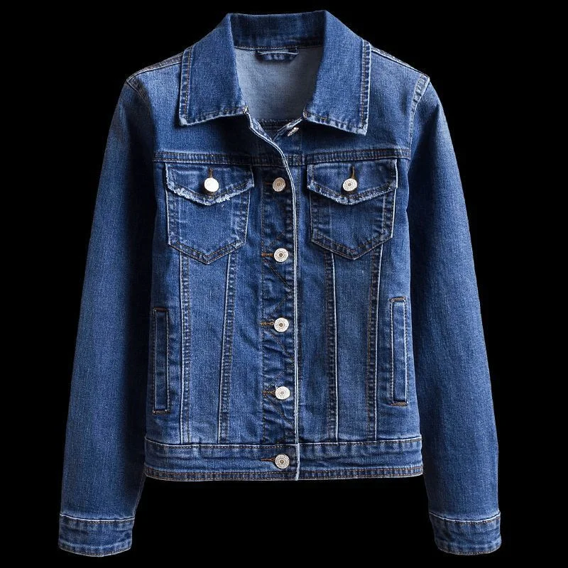 Autumn Slim Casual Jacket Student Jacket Lace Jacket Ribbed Jacket Sequined Jacket
