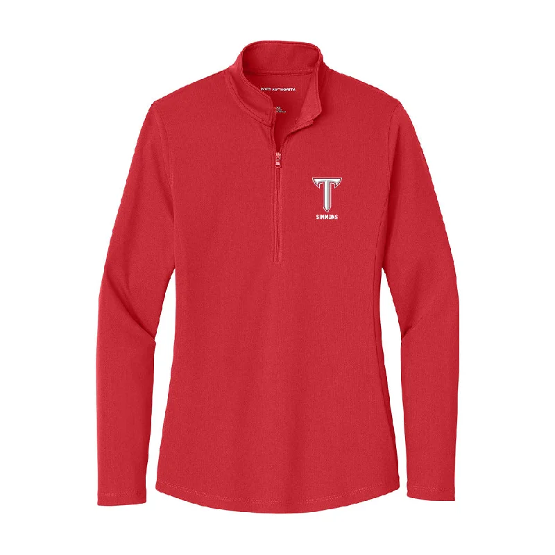 Troy - NCAA Women's Basketball : Jashanti Simmons - Women's Lightweight Quarter Zip Jacket