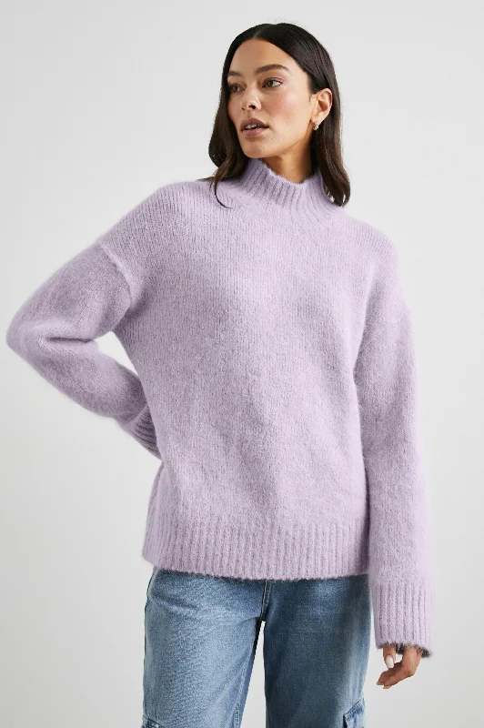 KACIA SWEATER - LILAC Thin Thick Dense
