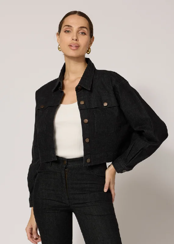 DEAN JACKET Denim Fabric Leather Fabric Suede Fabric