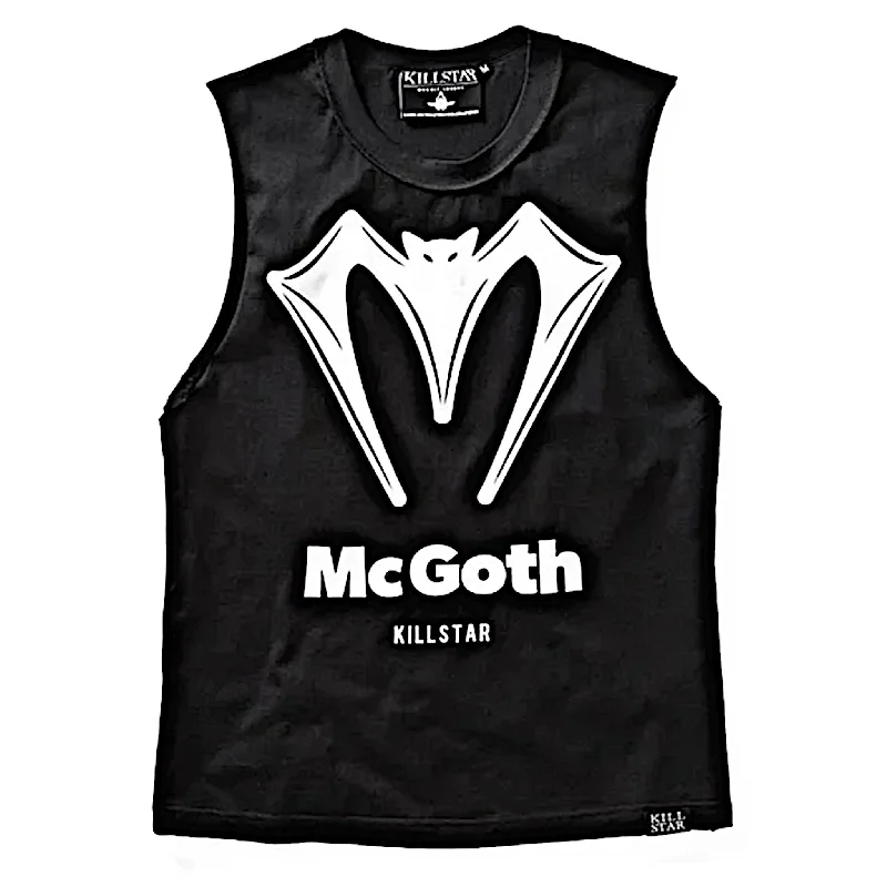 Killstar Men's McGoth Tank | Inside-Out Hem, Deadstock Goth Style lightweight tank top