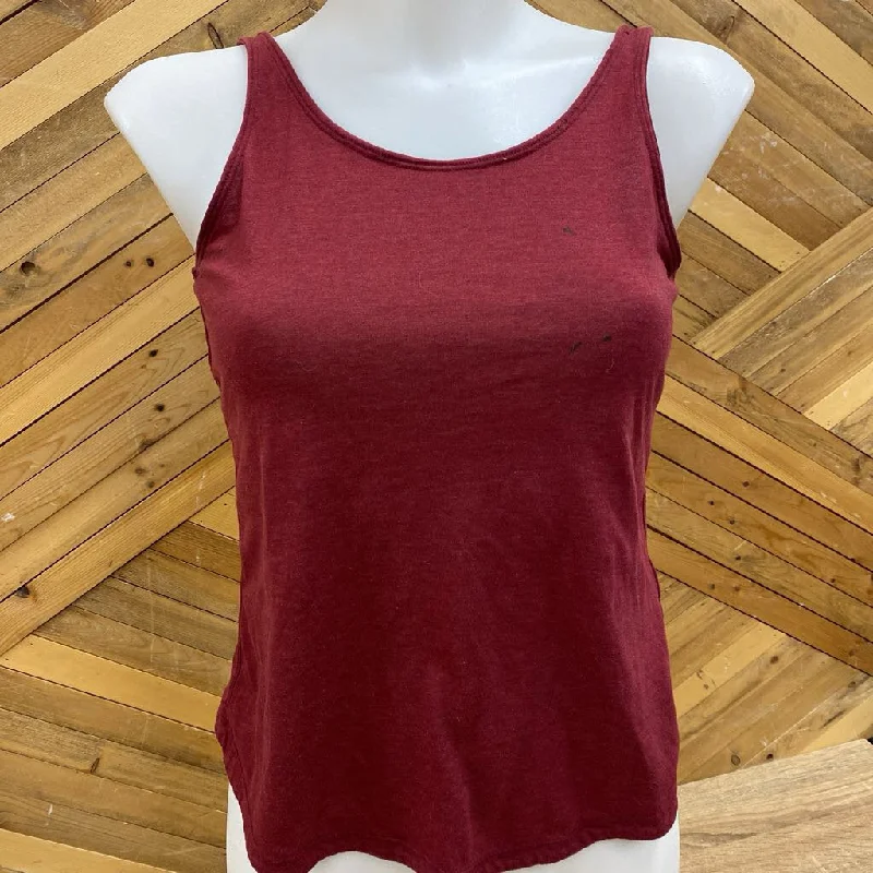 Adidas - Women Tank Top : Maroon and Red-women-XS lace back tank