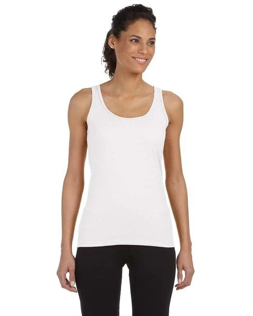 Gildan Ladies' Softstyle   Fitted Tank G642L (Pack of 6) cropped tank top