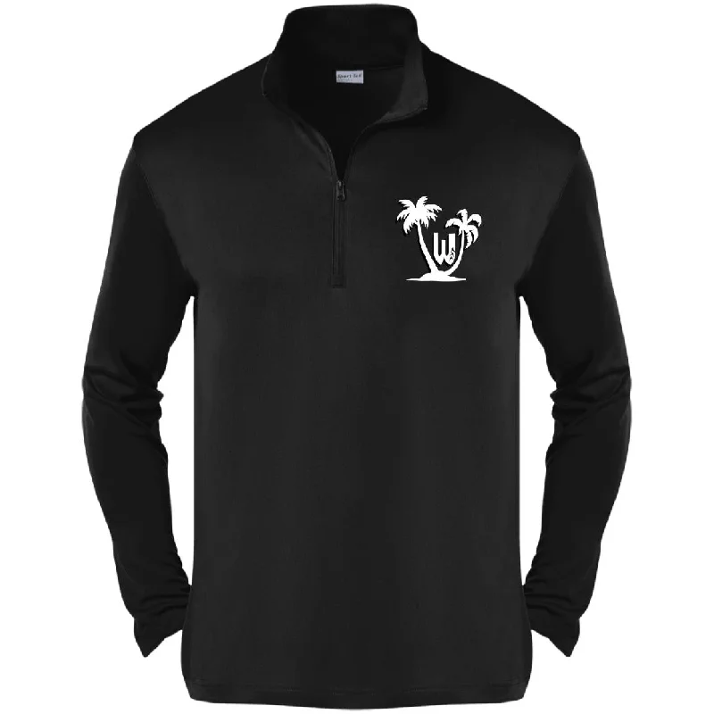 Tiki Oasis 1/4-Zip Pullover Short Puff Sleeve