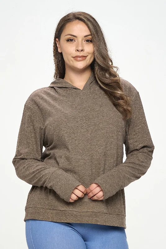 Plus Size Women’s Ultra Soft Pullover Hoodie Bell Sleeve Stylish