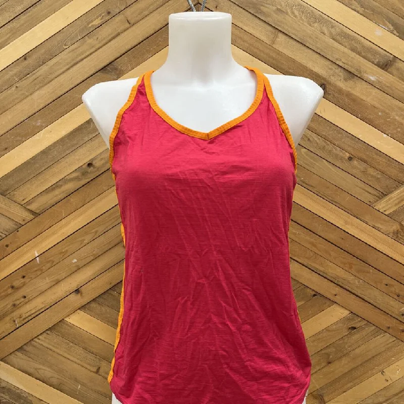 icebreaker - Women's Merino Tank Top - MSRP $85: Pink/Orange-women-LG essential tank top
