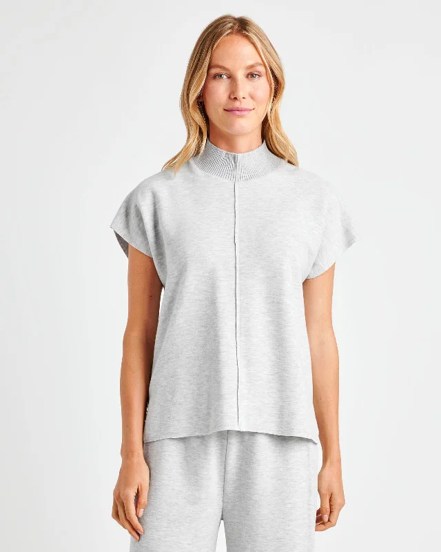 Winslow Mock Neck Pullover Seamless Knit Pullover