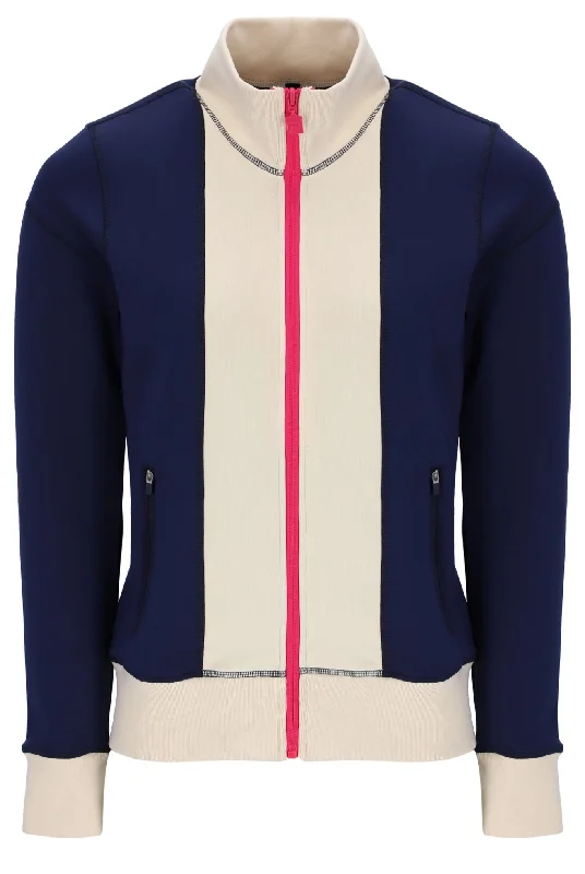 Pro Tennis Heritage Track Jacket Zippered Front Buttoned Front Snap Front
