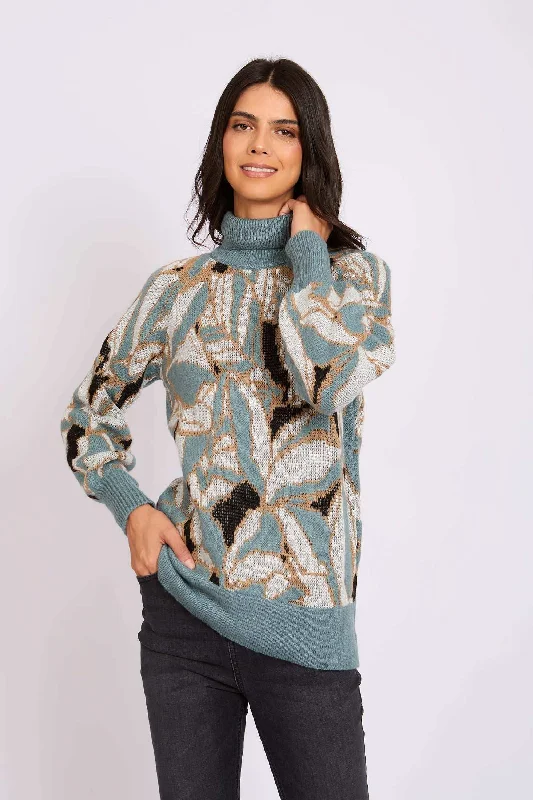 Women Regular Fit Pullover - Multicolor Polo Neck Sweater