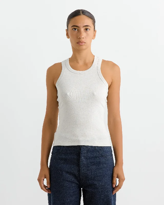 Hannah Tank in Heather Grey coral tank top
