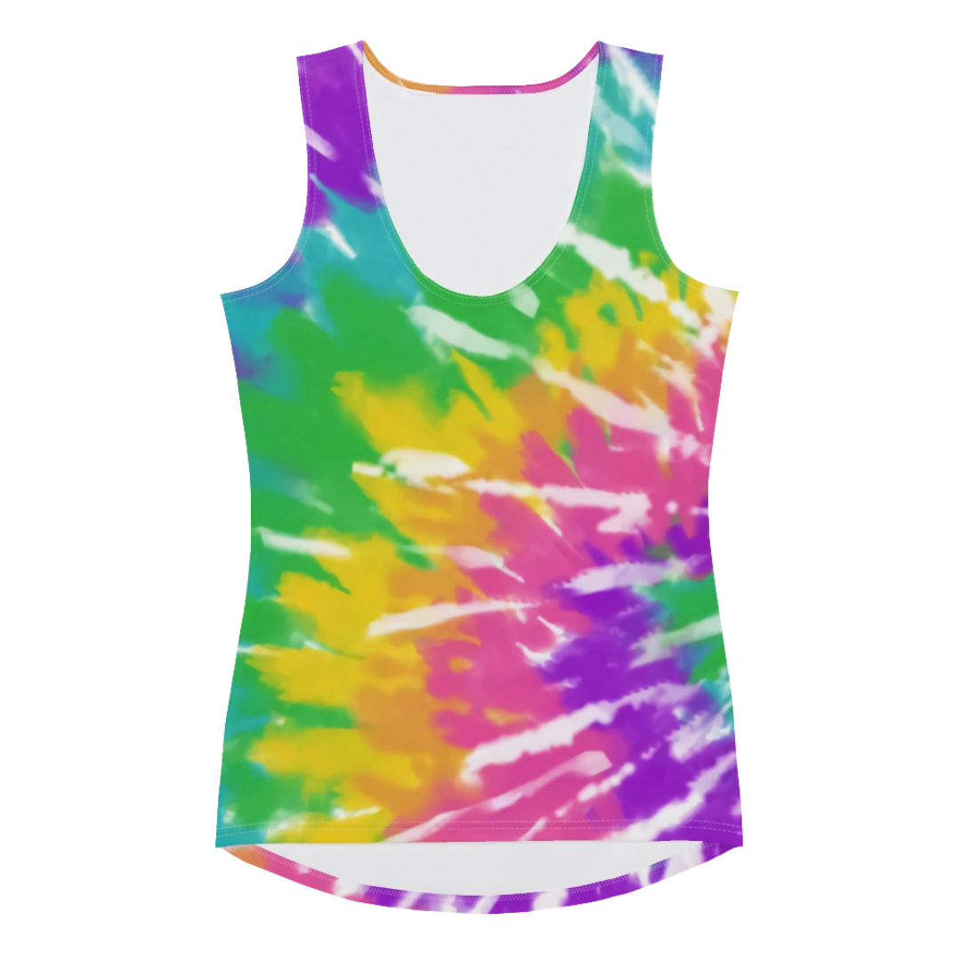 Tie Dye Obsessed Tank Top graphic tank top