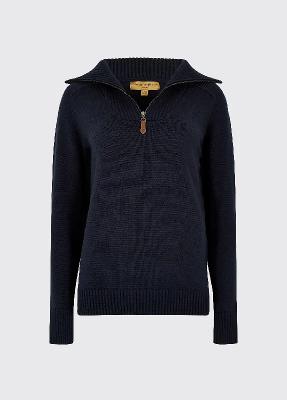 Rosmead Sweater - Navy Sweater Knitwear Pullover