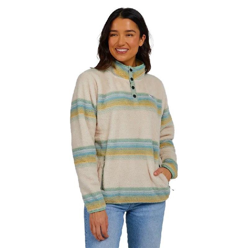 Salty Crew Calm Seas Sage Pullover Fitted Ribbed Sweater
