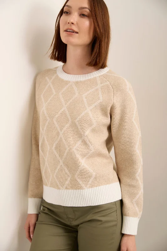 Jacquard Sweater Handmade Hand-knitted Hand-woven