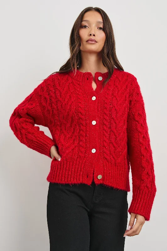 AMELIE SWEATER - SCARLET Tailored Straight A-Line
