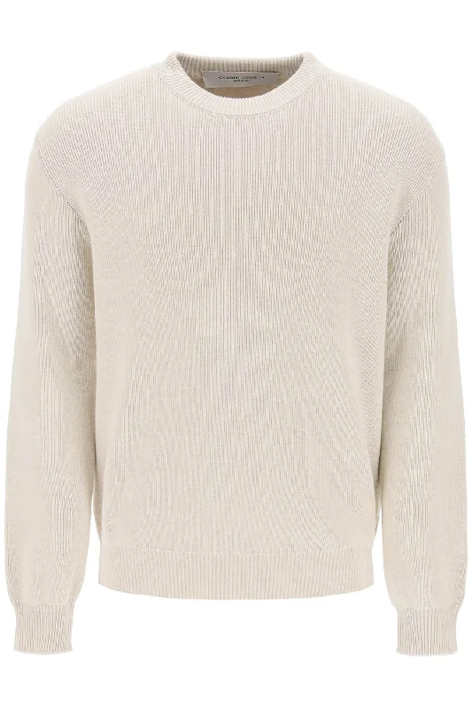 Davis Cotton Rib Sweater Chenille Brocade Lace