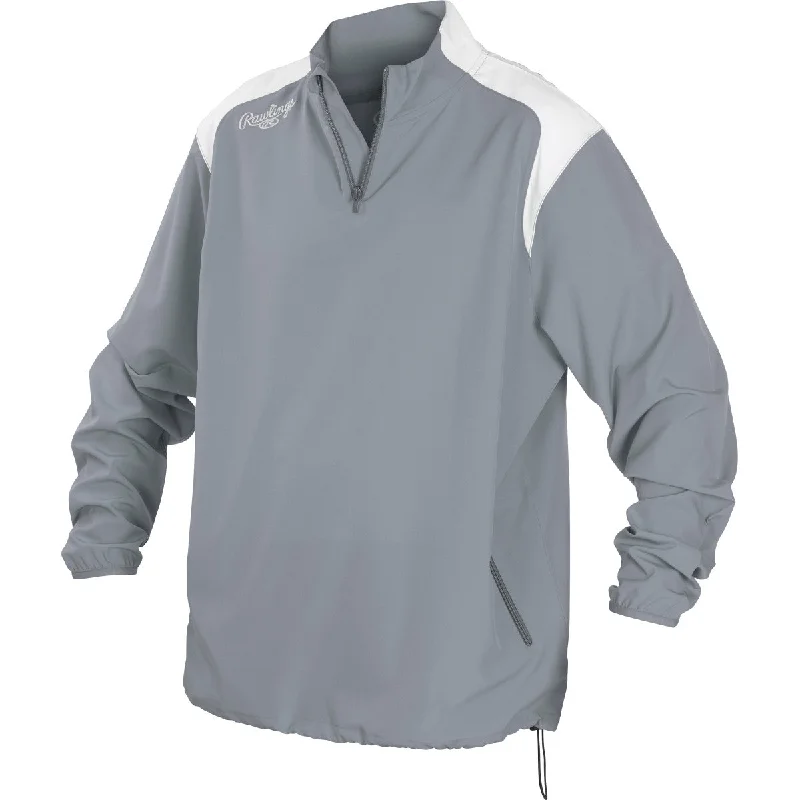 Rawlings FORCEJ Quarter-Zip Jacket Mesh Jacket Canvas Jacket Denim Jacket