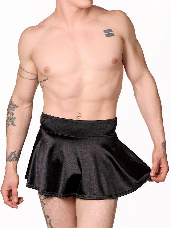 Luxe Satin Mini Skirt low waist skirt